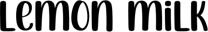 Lemon Milk Font