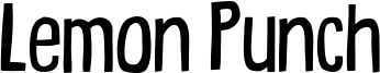 Lemon Punch Font