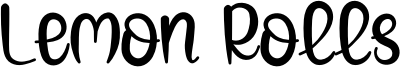 Lemon Rolls Font