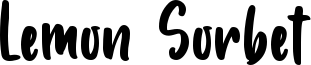 Lemon Sorbet Font