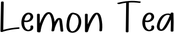 Lemon Tea Font
