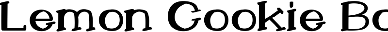 Lemon Cookie Bold Font