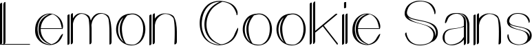 Lemon Cookie Sans Font