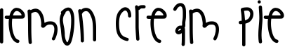 Lemon Cream Pie Font