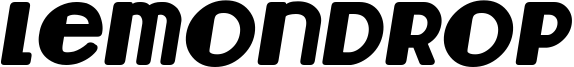 Lemondrop Bold Italic.ttf