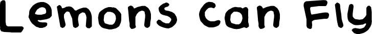 Lemons Can Fly Font