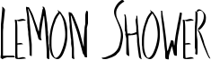 Lemon Shower Font