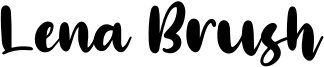 Lena Brush Font
