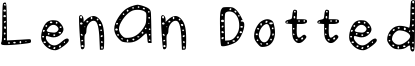 Lenan Dotted Font