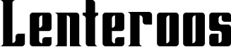 Lenteroos Font