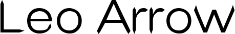 Leo Arrow Font