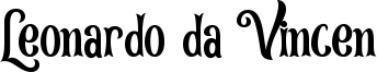 Leonardo da Vincen Font