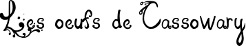Les oeufs de Cassowary Font