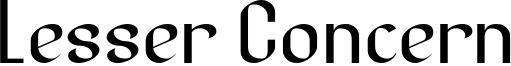 Lesser Concern Font