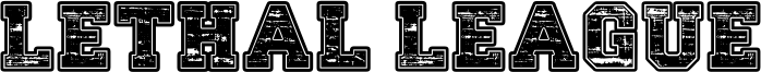 Lethal League Font