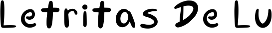 Letritas De Lu Font