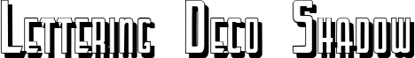 Lettering Deco Shadow Font