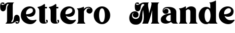 Lettero Mande Font