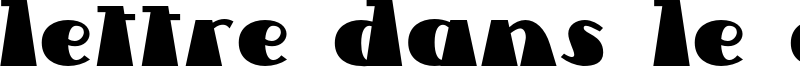 Lettre Dans Le Decor.otf