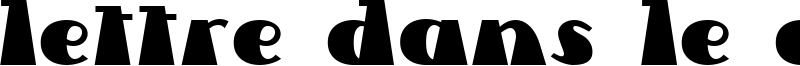 Lettre Dans Le Decor Font