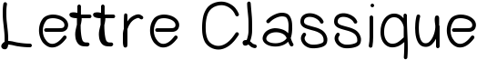 Lettre Classique Font