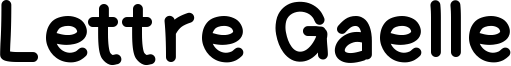 Lettre Gaelle Font