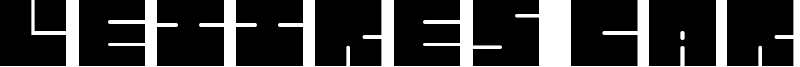 Lettres Carrées Font