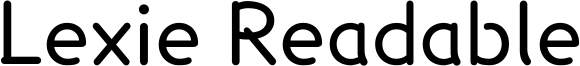 Lexie Readable Font