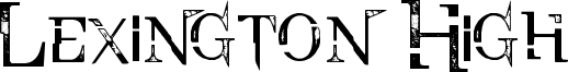 Lexington High Font