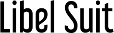 Libel Suit Font