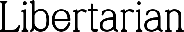 Libertarian Font