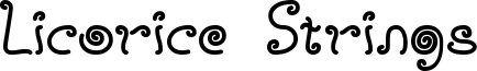 Licorice Strings Font