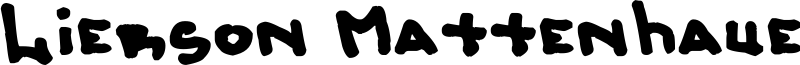 Lierson Mattenhauer Font