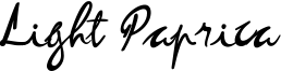 Light Paprica Font