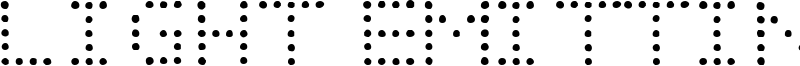 Light Emitting Diodes Font