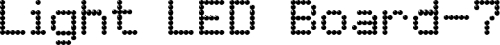 Light LED Board-7 Font