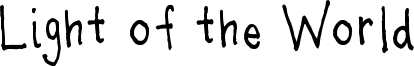 Light of the World Font