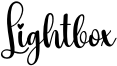 Lightbox Font