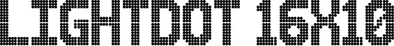 Lightdot 16x10 Font