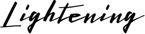 Lightening Font