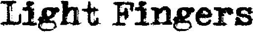 Light Fingers Font