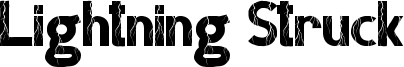 Lightning Struck Font