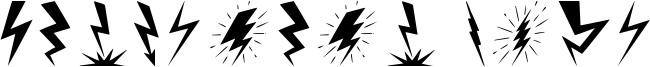 Lightning Bolt Font