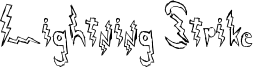 Lightning Strike Font