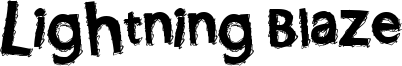 Lightning Blaze Font