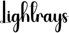 Lightrays Font