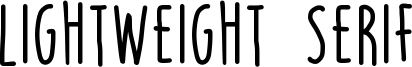 Lightweight Serif Font