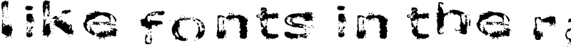 Like fonts in the rain Font