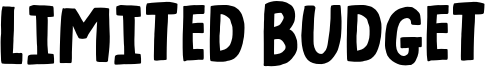 Limited Budget Font