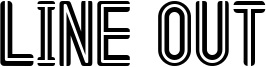 Line Out Font
